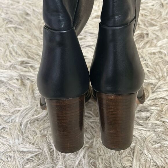 NWOB COS Leather Block Heel Knee-High Pull On Boots in Black SOLD OUT EU38/ US7 - Picture 11 of 16